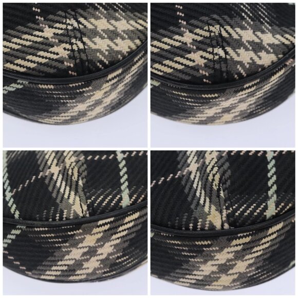 BURBERRY Nova Check Blue Label Shoulder Bag Canvas Black - Picture 15 of 15